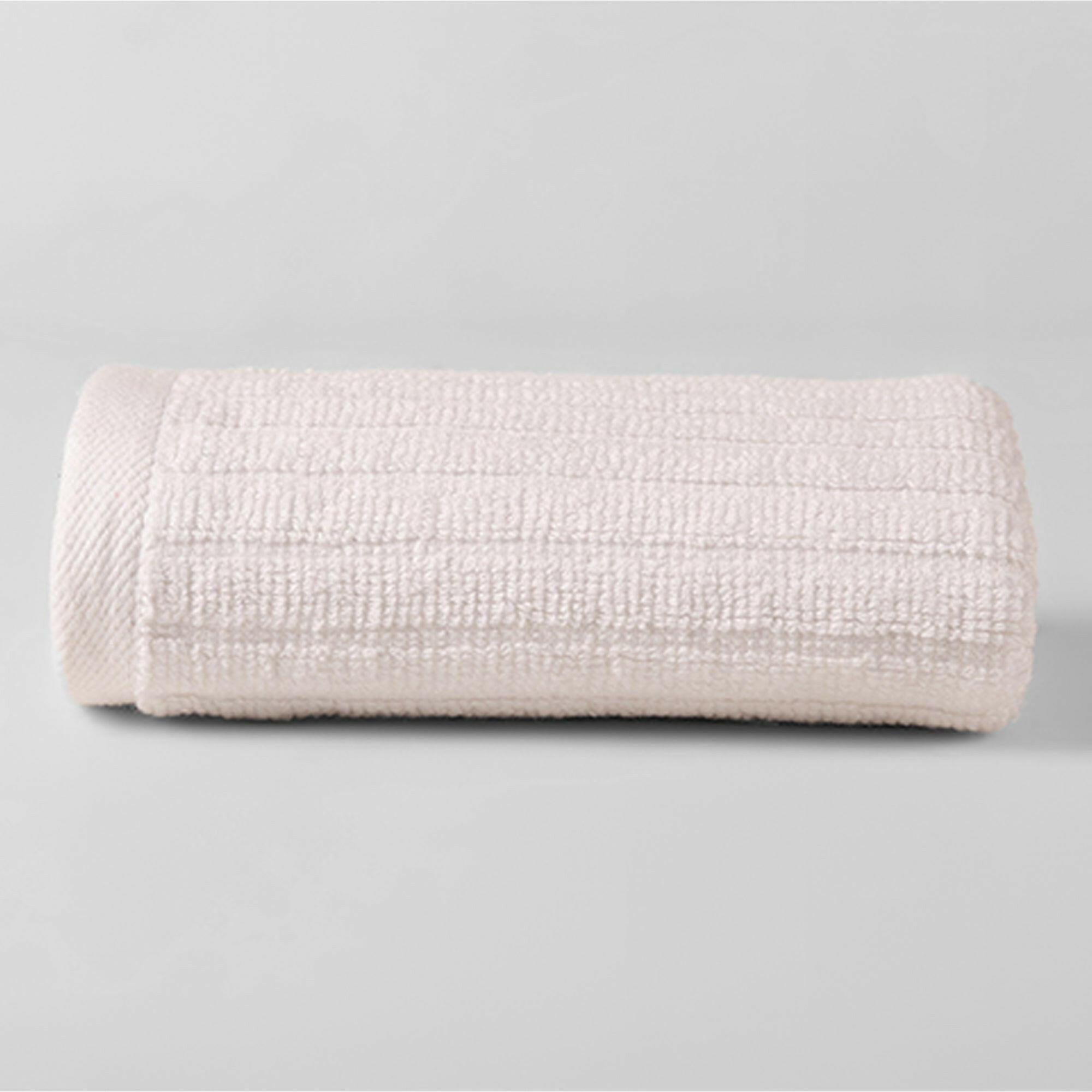 White Ribbed Hand Towel - THE LINEN COMPANY