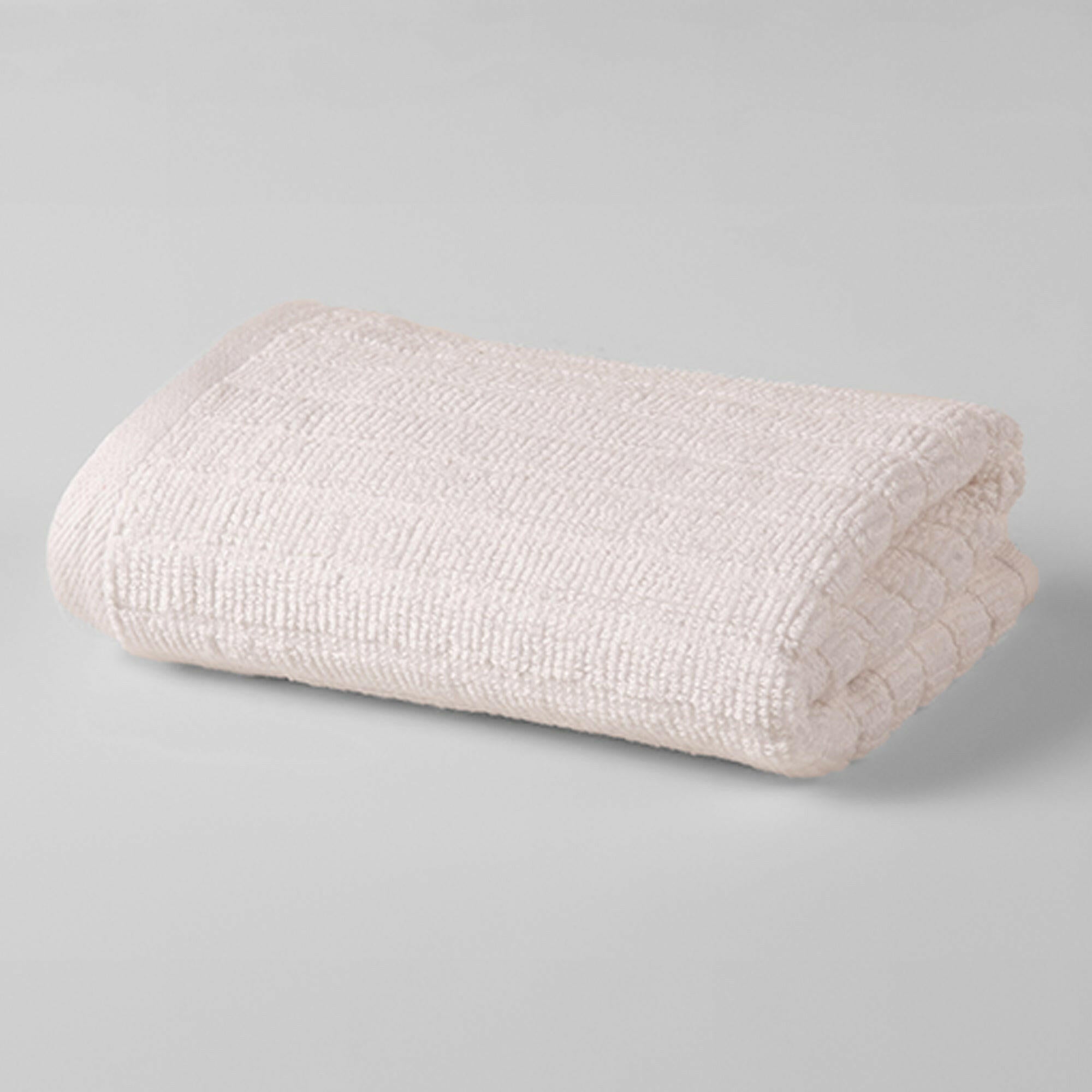 White Ribbed Mini Hand Towel - THE LINEN COMPANY