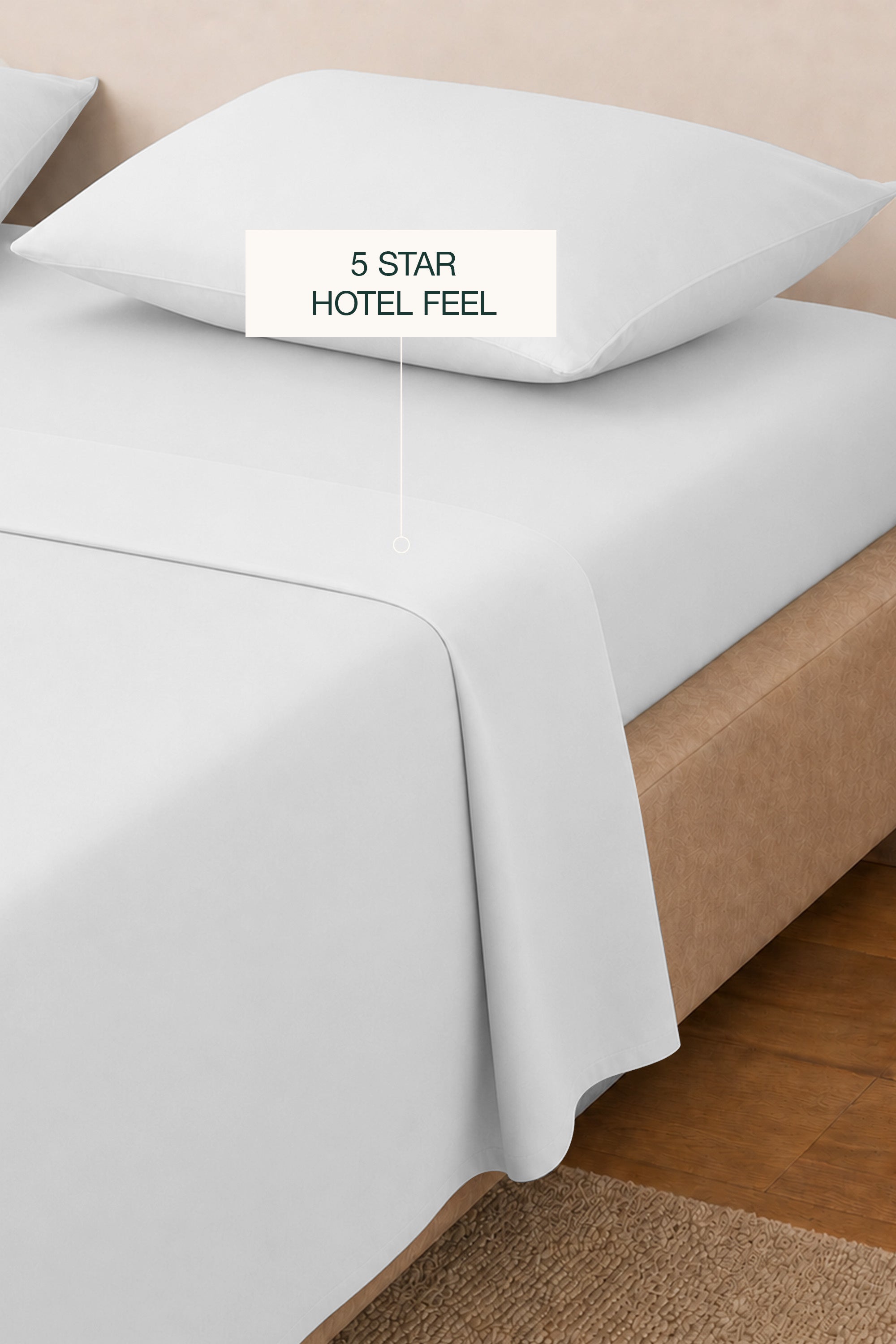 T200 White Flat Sheet Set